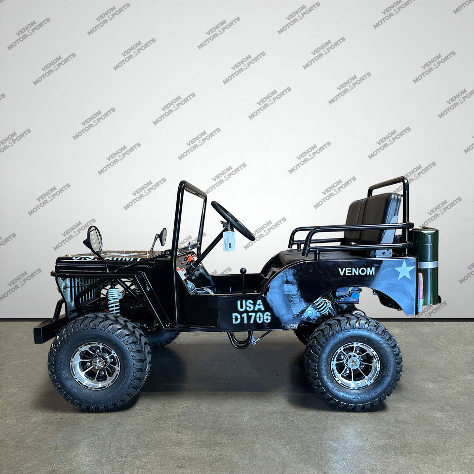 Venom Mini Jeep | 125cc | 2 Seater | Willys Edition | 3 Speed