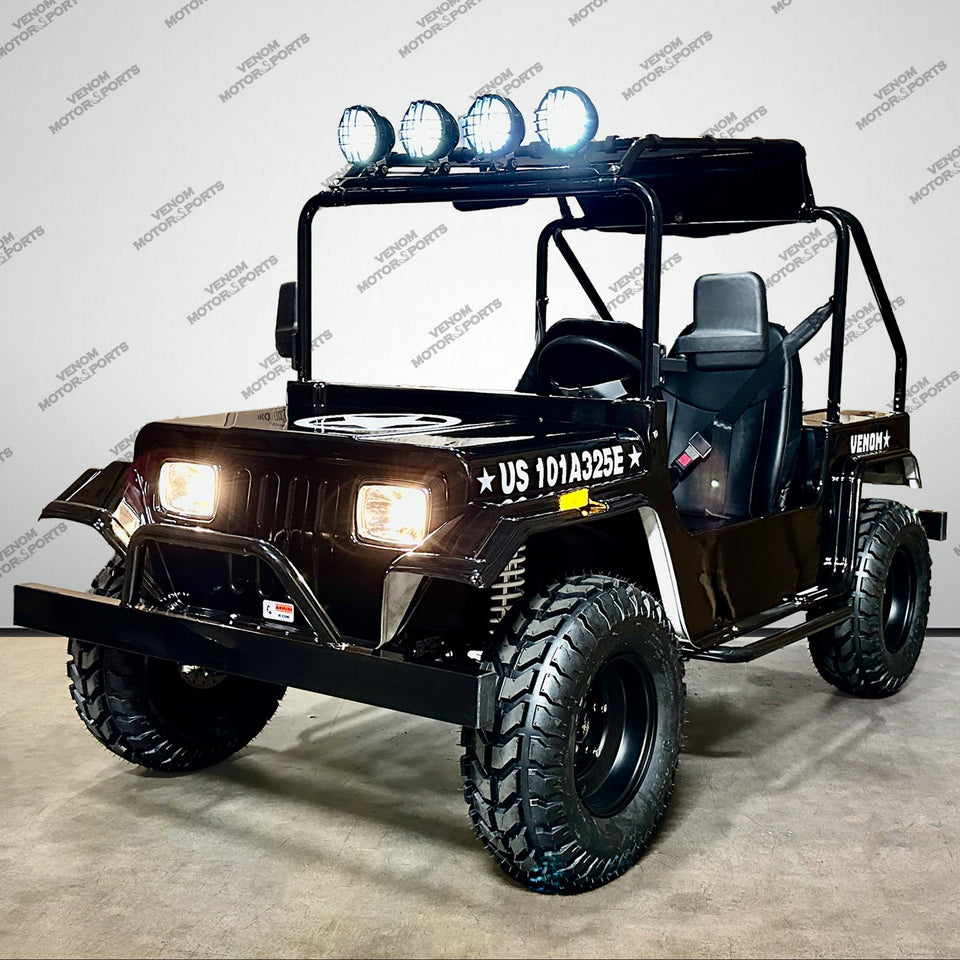 Venom 200cc Mini Jeep | Willys Edition | Full-Size | Automatic