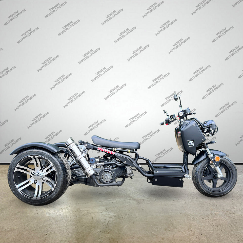 Venom Reckless Trike 150cc | 3 Wheel Gas Scooter for Adults | Ruckus