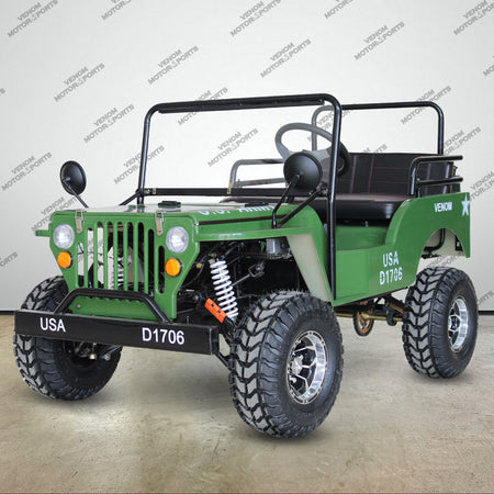 Venom Mini Jeep | 125cc | 2 Seater | Willys Edition | 3 Speed