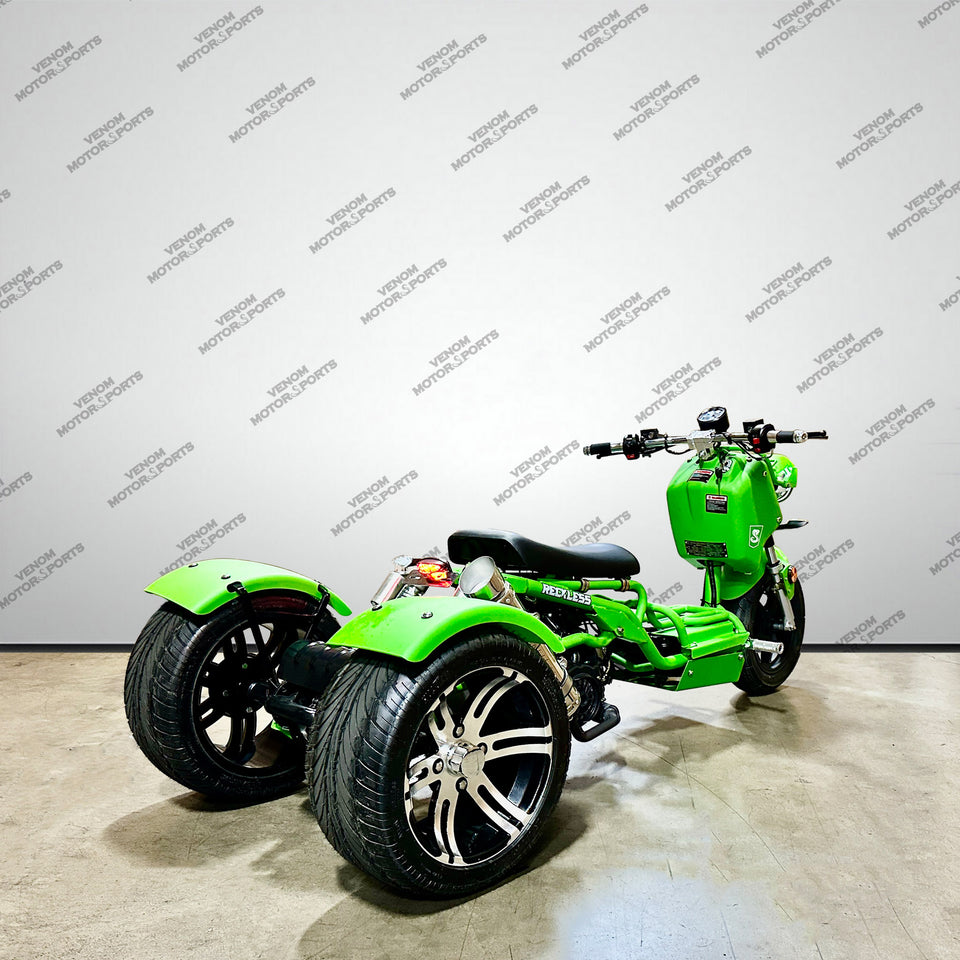 Venom Reckless Trike 150cc | 3 Wheel Gas Scooter for Adults | Ruckus