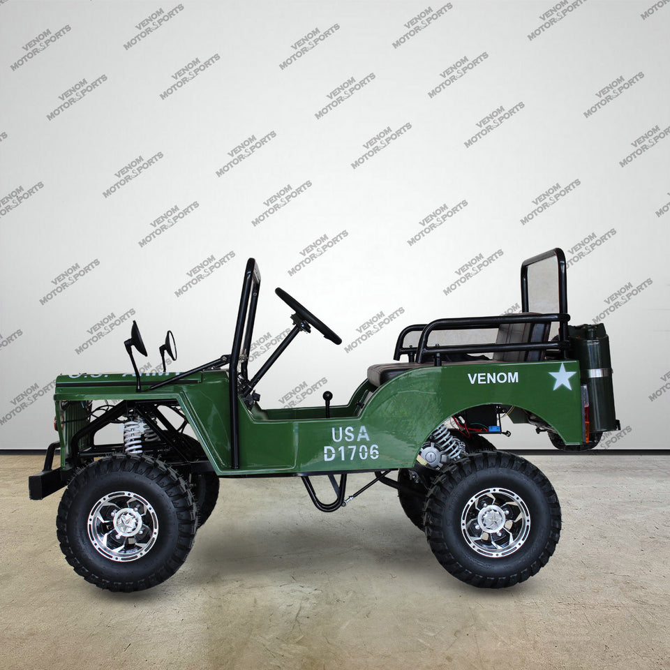 Venom Mini Jeep | 125cc | 2 Seater | Willys Edition | 3 Speed