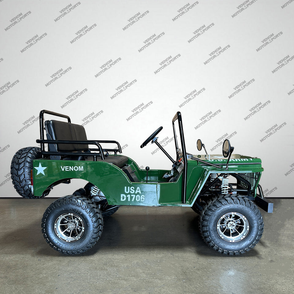 Venom Mini Jeep | 125cc | 2 Seater | Willys Edition | 3 Speed