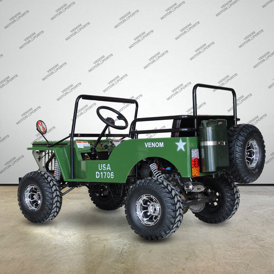 Venom Mini Jeep | 125cc | 2 Seater | Willys Edition | 3 Speed