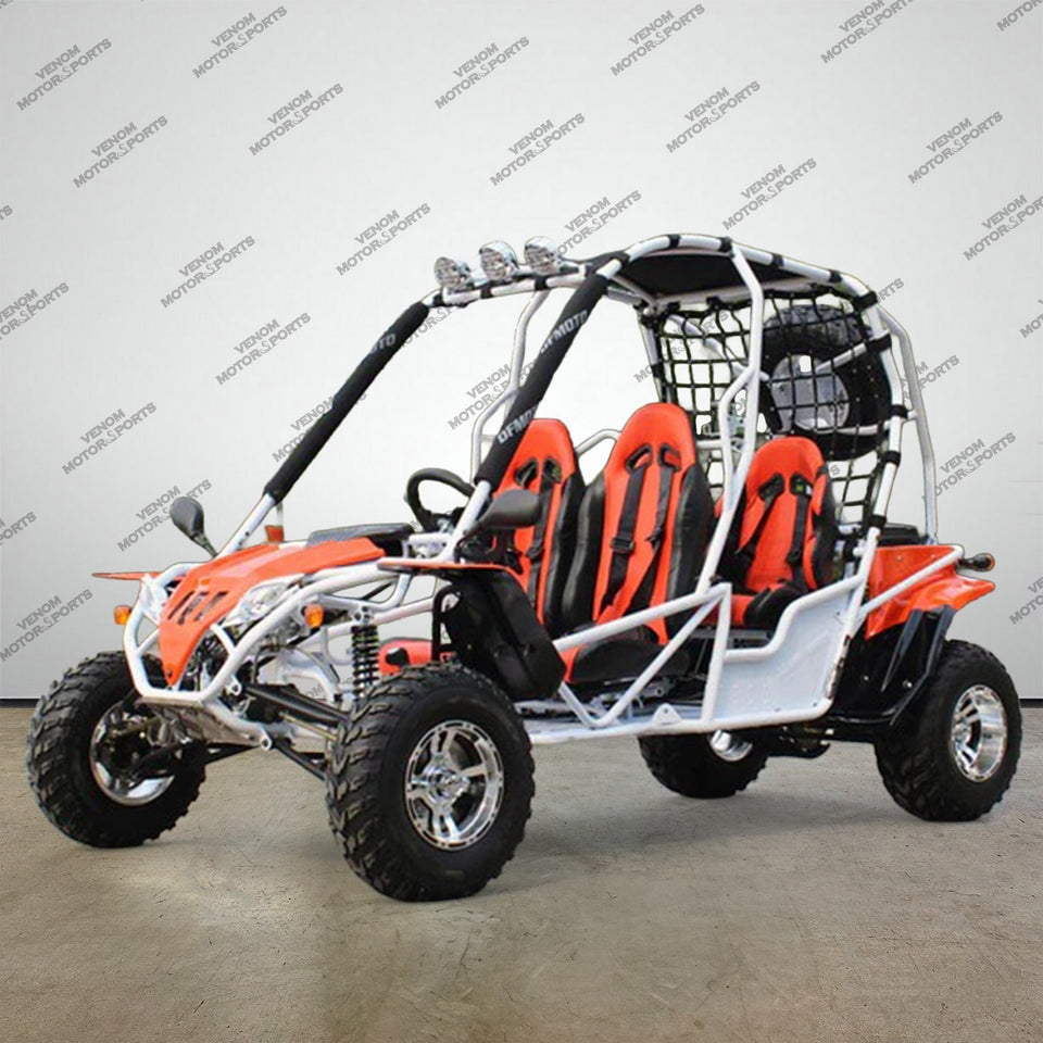 200cc Venom Captain Go-Kart | 4 Seater | Automatic + Reverse White