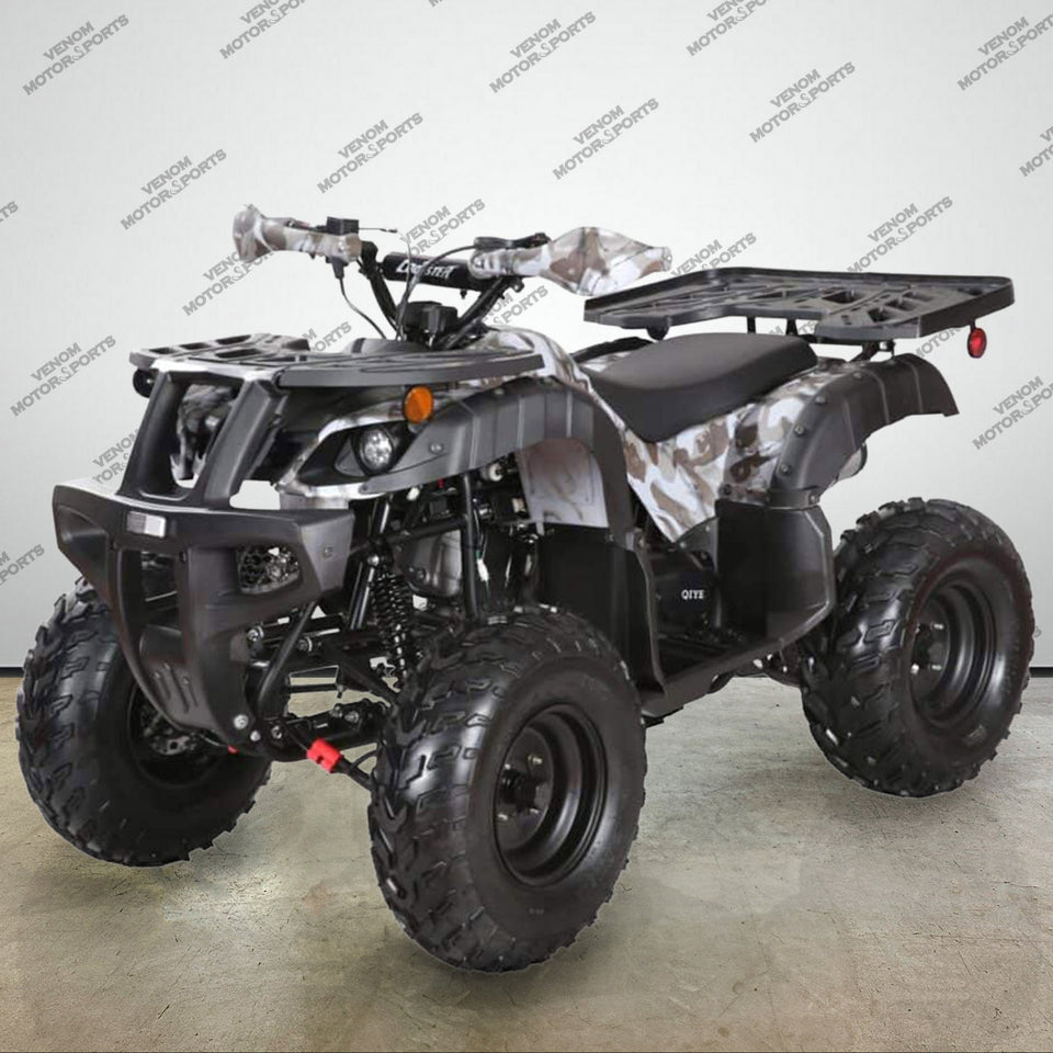 Venom Kodiak | 200cc ATV | Full-Size | Fully Automatic + Reverse Army Black