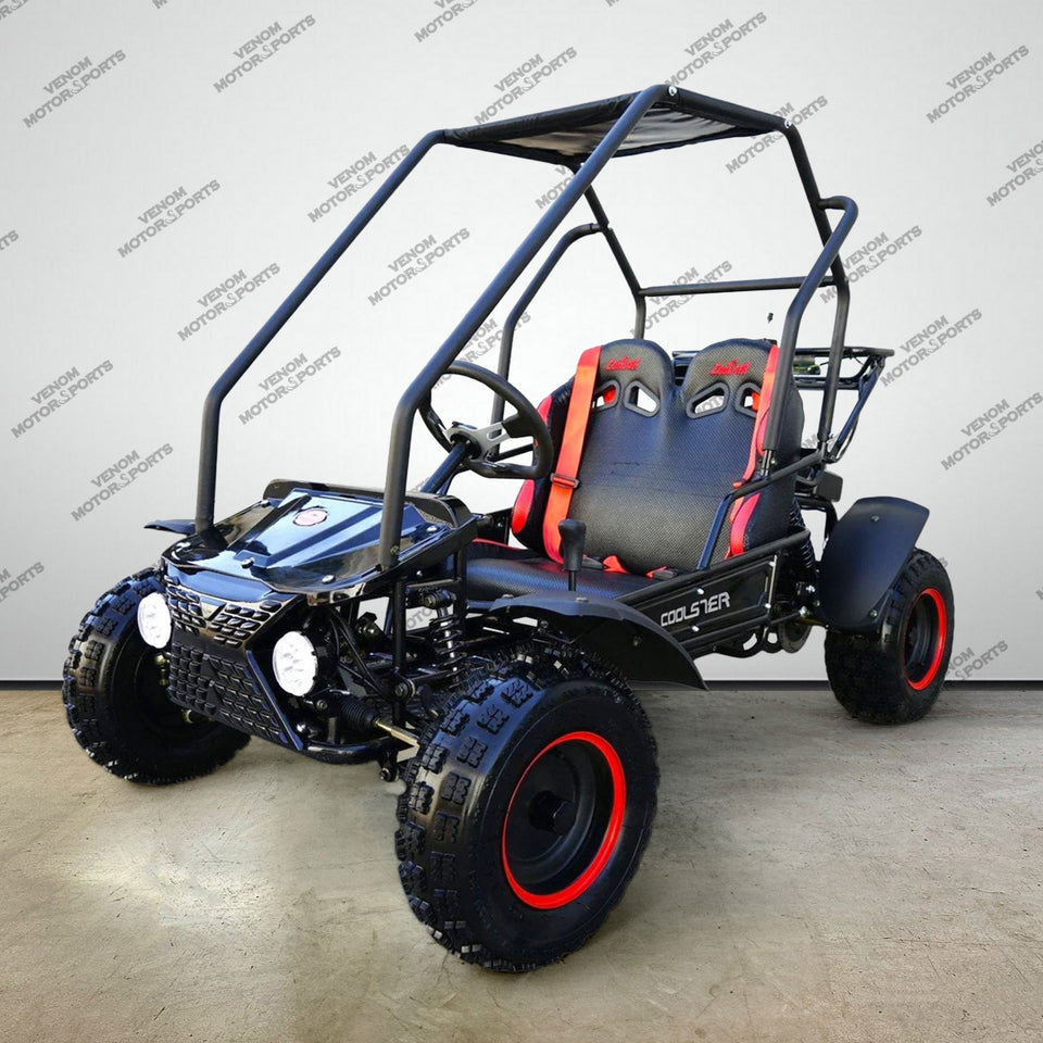 Venom Ultimate Go Kart | 2-Seater | 125cc | Automatic + Reverse Black