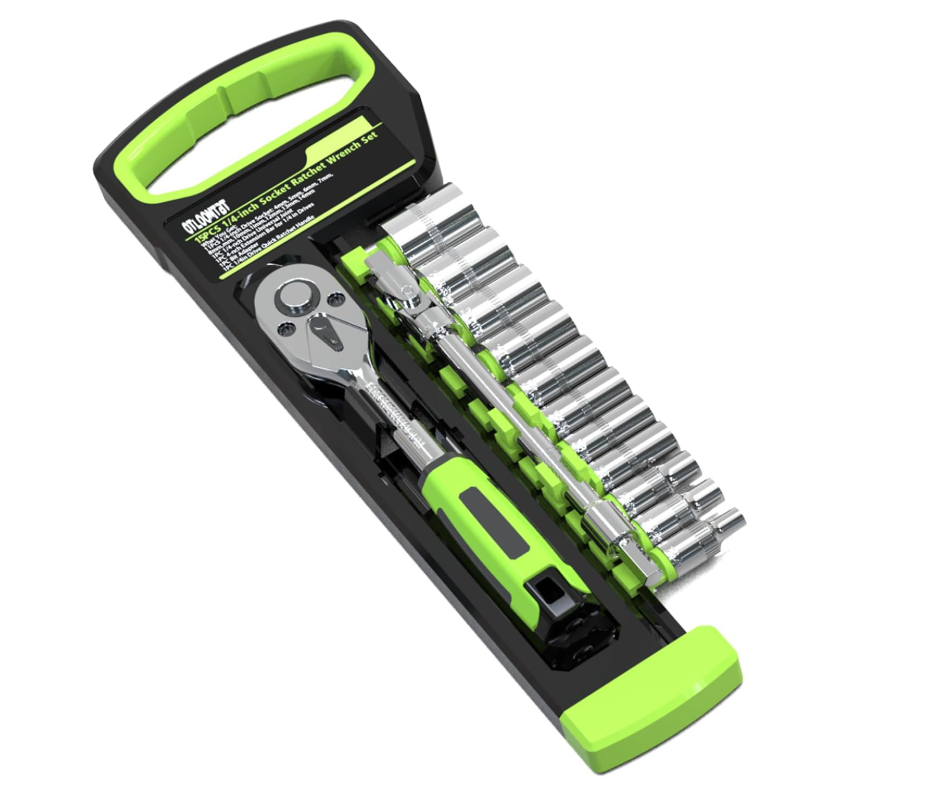 1/4 Inch Drive Ratchet Socket Wrench Set (TOOL-MM06)