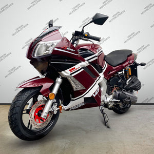 Venom X18RS | 150cc Motorcycle | Automatic Transmission Burgundy