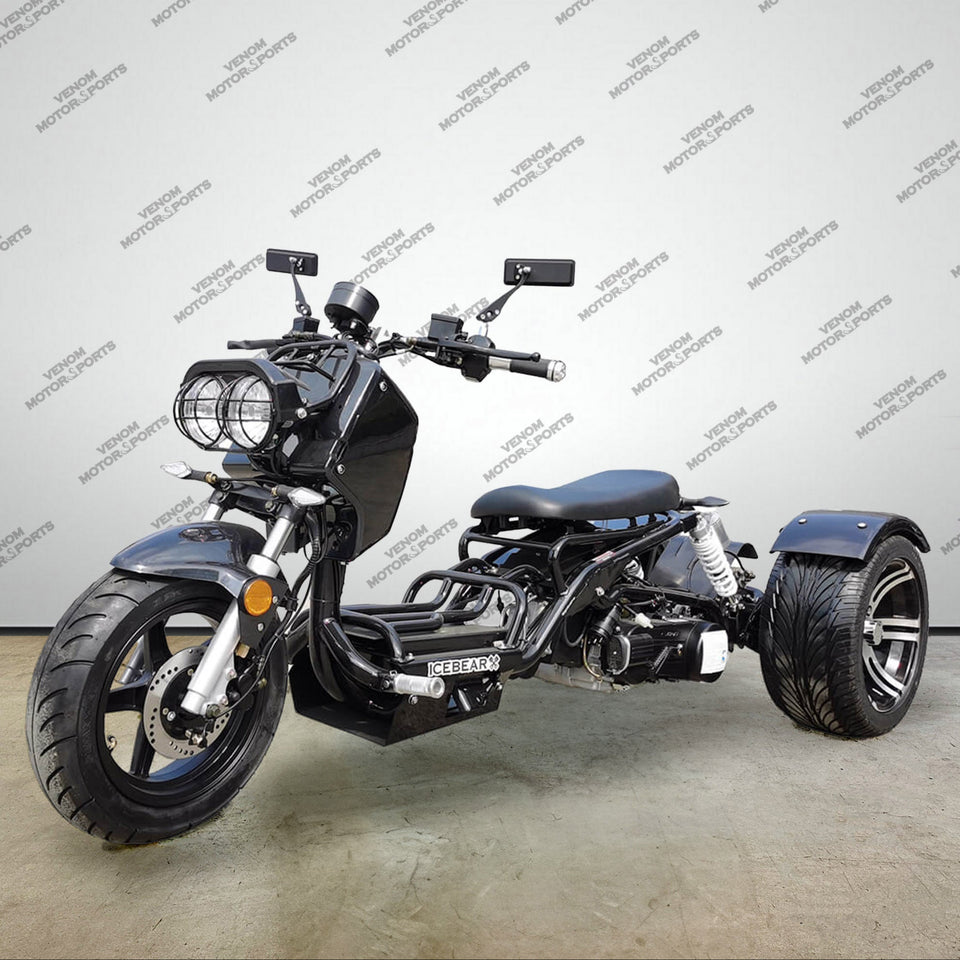 150cc Maddog Trike | 3 Wheeler | Automatic Transmission Black