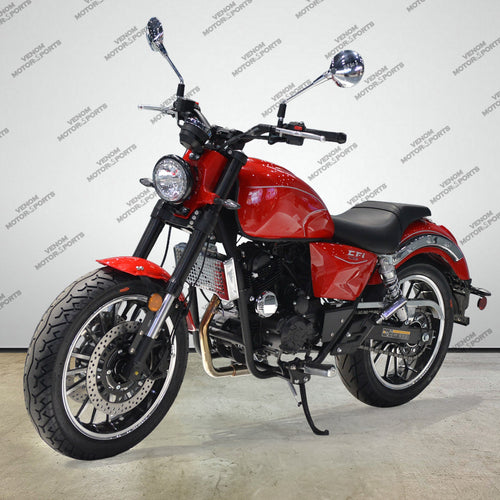 Venom Cruiser | 250cc Chopper | Fuel-Injected | 6-Speed Red