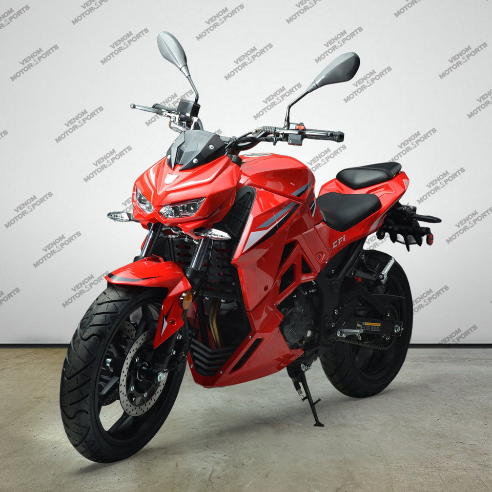 Venom Z250 | 250cc Motorcycle | Fuel Injected | 6 Speed Red