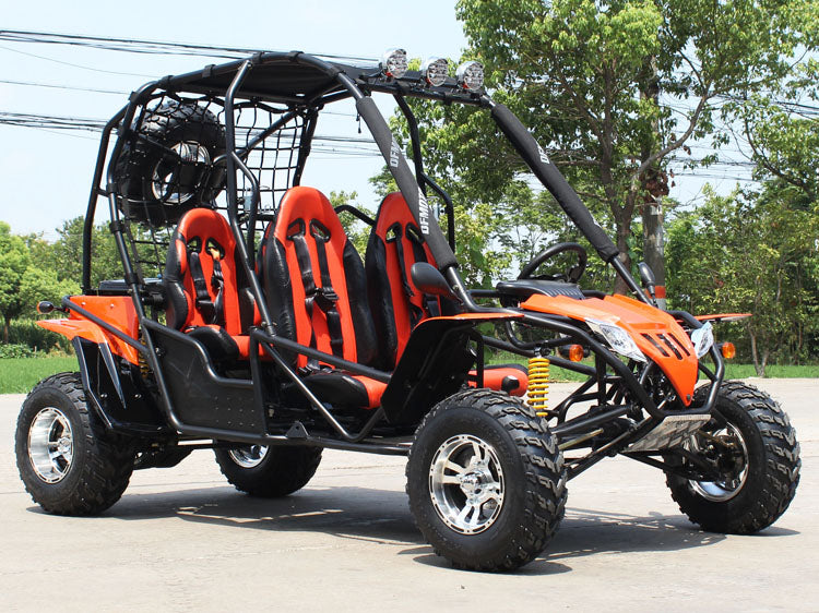 200cc Venom Captain Go-Kart | 4 Seater | Automatic + Reverse Black