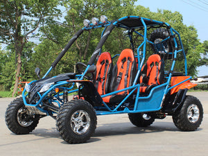 200cc Venom Captain Go-Kart | 4 Seater | Automatic + Reverse Blue