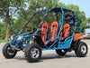 200cc Venom Captain Go-Kart | 4 Seater | Automatic + Reverse Blue