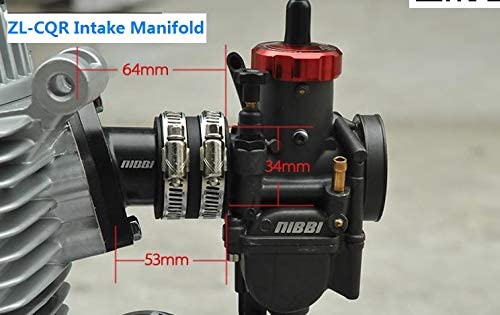 NIBBI 28mm PWK Carburetor For 150cc-250cc Engines - GY6, Dirt Bike, Mini Bike, ATV, Includes Jets
