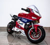 Venom x15 | 90cc Kids Pocket Bike | Automatic Transmission RED BLUE WHITE - #7 (BLACK RIM)