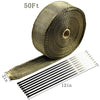 Motorcycle Exhaust Wrap, 2" x 50 Ft