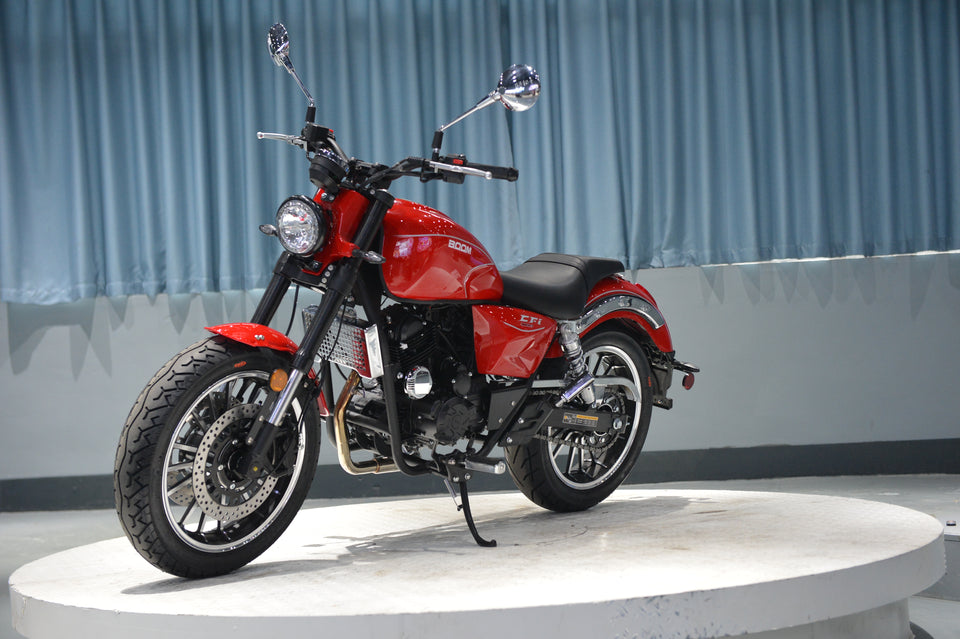 Venom Cruiser | 250cc Chopper | Fuel-Injected | 6-Speed Red