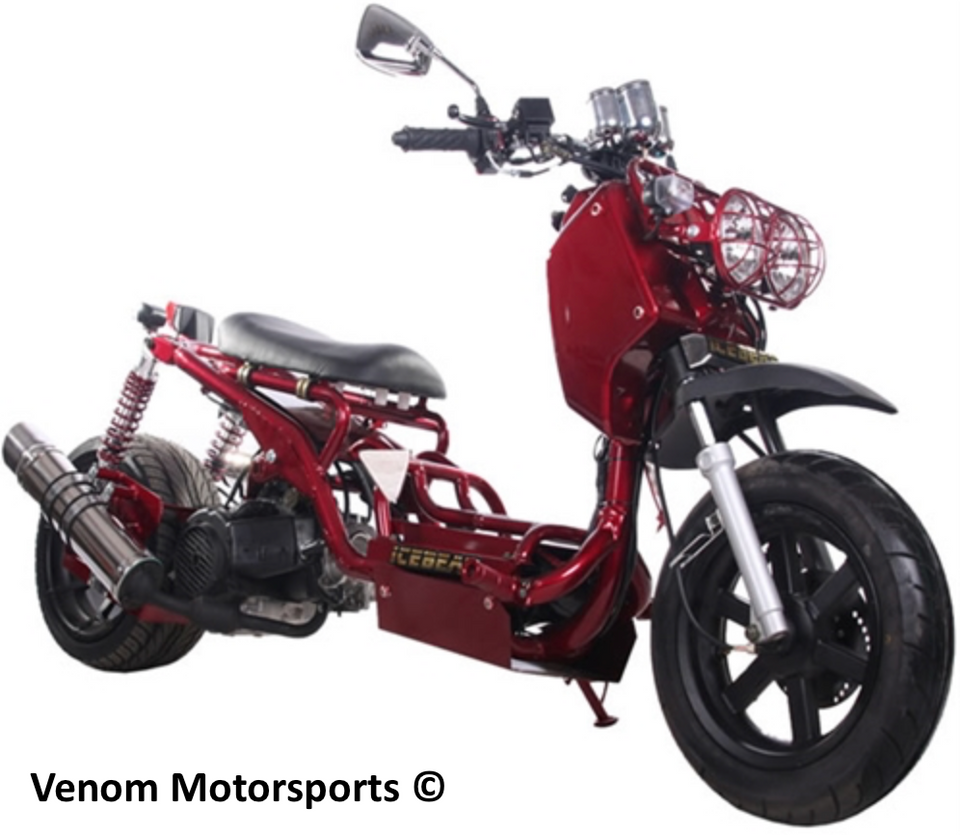 50cc Maddog Scooter | Generation 1 | Automatic Transmision Burgundy