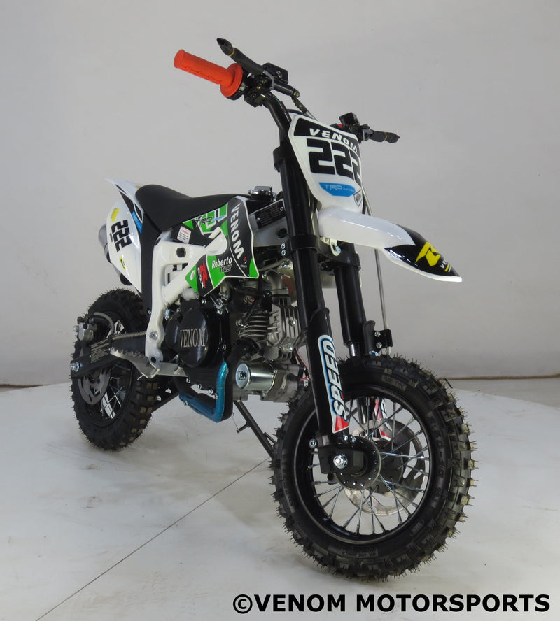 SOMAN オフロード ブラック/ホワイト SyxMoto 60Cc 4-Stroke Kids Dirt Bike Gas Pit Bike Motocross PAD60