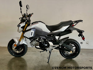 honda grom clone white side view