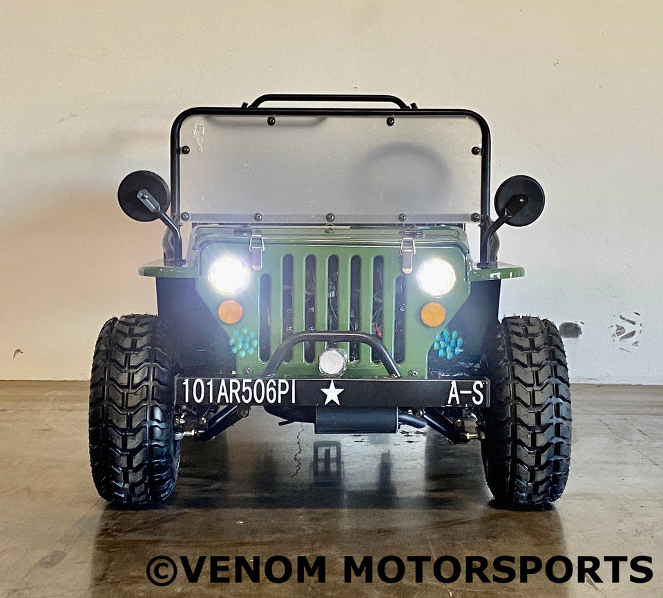 Venom 125cc Mini Jeep | Willys Edition | 3-Speed | Off Road