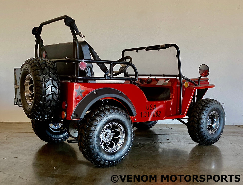 Venom 125cc Mini Jeep | Willys Edition | 3-Speed | Off Road