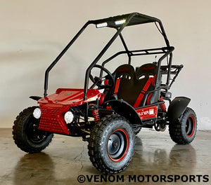 Venom Ultimate Go Kart | 2-Seater | 125cc | Automatic + Reverse Red