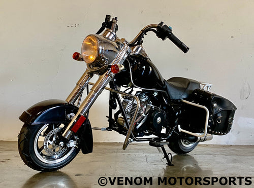 Venom FatBoy | 50cc Kids Mini Chopper | Automatic Transmission BLACK