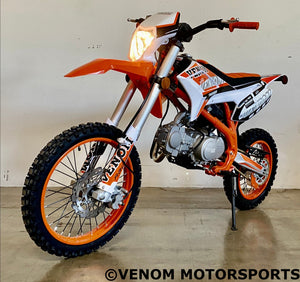 Venom Thunder | 125cc Dirt Bike | 4 Speed White
