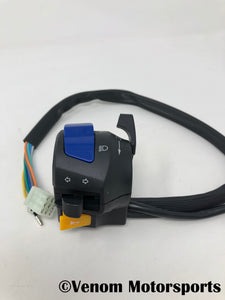 Replacement Left Side Control Switch + Choke | Venom 125cc Motorcycles