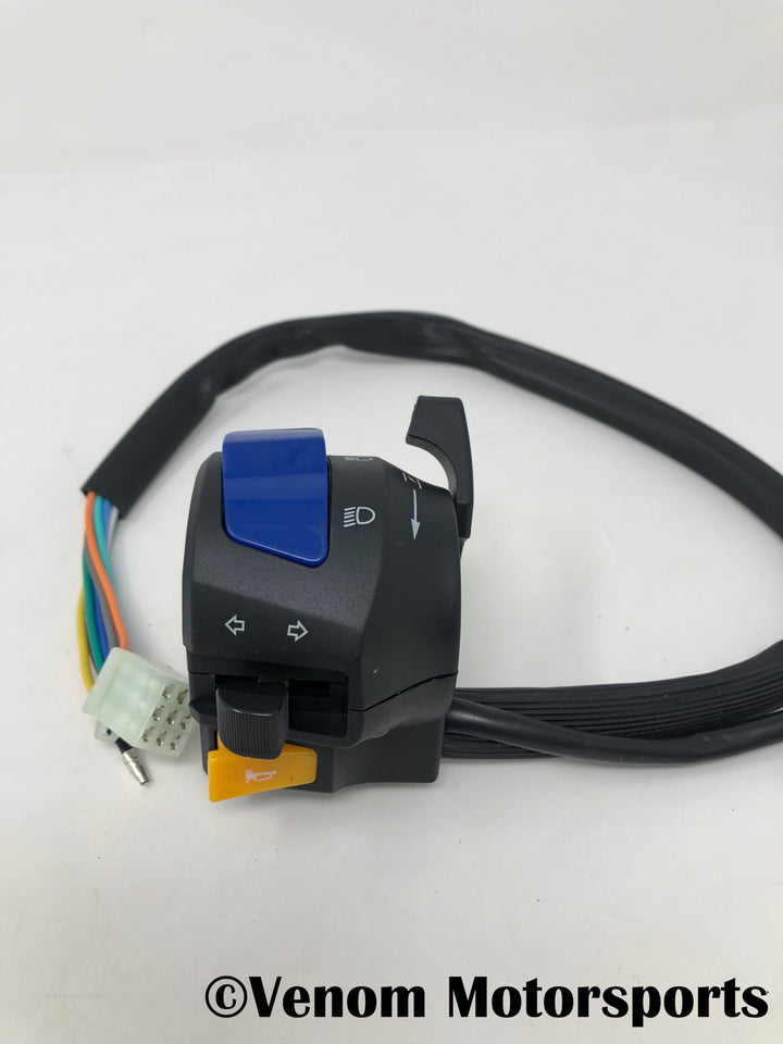 Replacement Left Side Control Switch + Choke | Venom 125cc Motorcycles