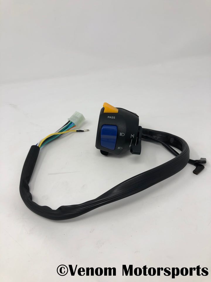 Replacement Left Side Control Switch + Choke | Venom 125cc Motorcycles