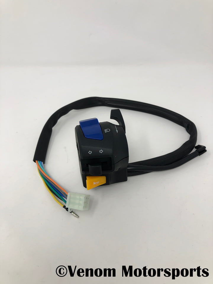 Replacement Left Side Control Switch + Choke | Venom 125cc Motorcycles