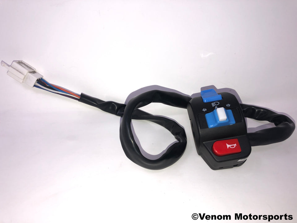 Replacement Left Side Light/Control Switch | Venom X18 50cc