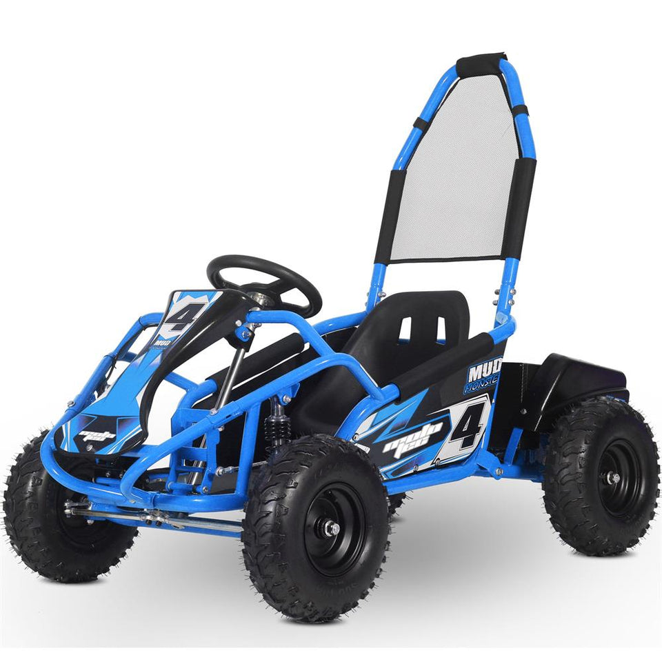 Venom Mud Monster Kids Go Kart | 1000W | 48V | Kids Dune Buggy Blue