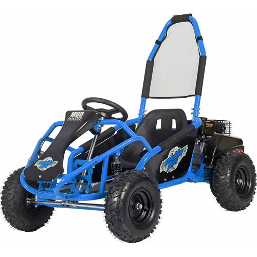 Venom Mud Ripper Kids Go Kart | 98cc | Gas Powered | Dune Buggy Blue