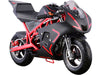40cc 4 Stroke Premium Pocket Bike - M2 Matte Black - Red Frame 6 months Replacement Parts Warranty ($0)