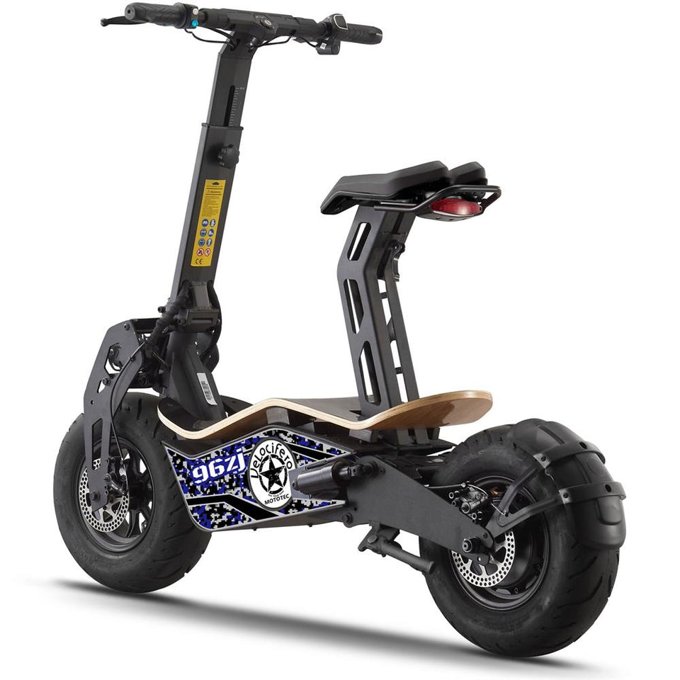 stemning Giv rettigheder røg Velocifero 1600w 48v Scooter | Mototec Mad Electric Stand up Scooter for  Adults – Venom Motorsports USA