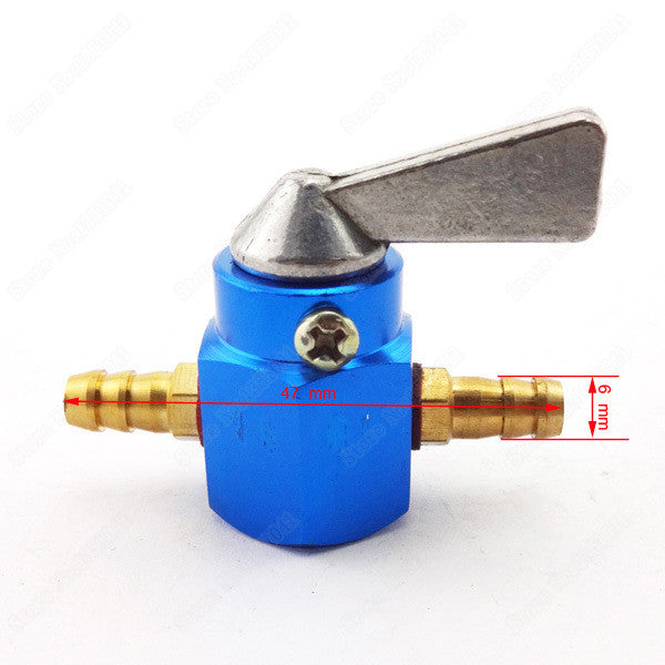 Gas Petrol Cock Fuel Tap 6mm Motorcycle 1/4" gasoline Inline Petcock Motocross Valve For Pit Dirt Bike Motorcycle - Venom Motorsports